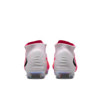 Nike Phantom 6 High Elite (FG) Gras Voetbalschoenen Wit Felroze Zwart