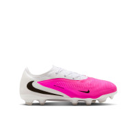 Nike Phantom 6 Pro Low  (MG) Gras / Kunstgras Voetbalschoenen Kids Wit Felroze Zwart