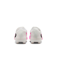 Nike Phantom 6 Pro Low  (MG) Gras / Kunstgras Voetbalschoenen Kids Wit Felroze Zwart