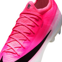 Nike Mercurial Vapor 17 Elite (FG) Gras Voetbalschoenen Felroze Wit Zwart