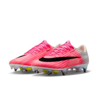Nike Zoom Mercurial Superfly 11 Elite (SG) IJzeren-Nop Voetbalschoenen Felroze Wit Zwart