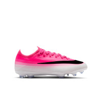Nike Mercurial Vapor 17 Pro (FG) Gras Voetbalschoenen Kids Felroze Wit Zwart
