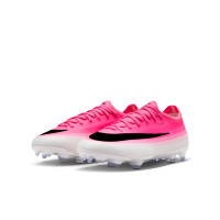 Nike Mercurial Vapor 17 Pro (FG) Gras Voetbalschoenen Kids Felroze Wit Zwart