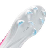 Nike Mercurial Vapor 17 Pro (FG) Gras Voetbalschoenen Kids Felroze Wit Zwart