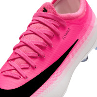 Nike Mercurial Vapor 17 Pro (FG) Gras Voetbalschoenen Kids Felroze Wit Zwart