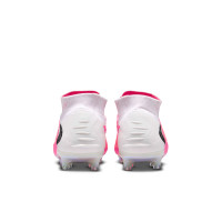 Nike Phantom 6 High Elite (AG) Kunstgras Voetbalschoenen Wit Felroze Zwart
