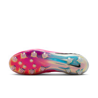 Nike Phantom 6 Low Elite (AG) Kunstgras Voetbalschoenen Wit Felroze Zwart