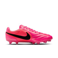 Nike Tiempo Pro Ligera (FG) Gras Voetbalschoenen Felroze Zwart