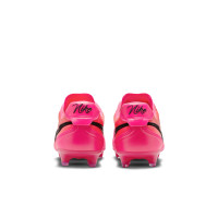 Nike Tiempo Pro Ligera (FG) Gras Voetbalschoenen Felroze Zwart