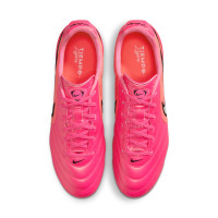 Nike Tiempo Pro Ligera (FG) Gras Voetbalschoenen Felroze Zwart
