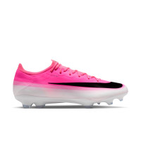 Nike Mercurial Vapor 17 Pro (FG) Gras Voetbalschoenen Felroze Wit Zwart
