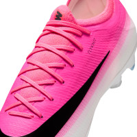 Nike Mercurial Vapor 17 Pro (FG) Gras Voetbalschoenen Felroze Wit Zwart