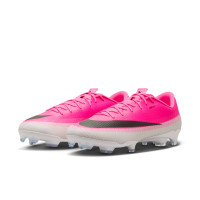 Nike Mercurial Vapor 17 Academy (MG) Gras / Kunstgras Voetbalschoenen Felroze Wit Zwart