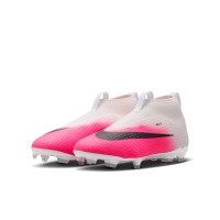 Nike Mercurial Superfly 11 Academy (MG) Gras / Kunstgras Voetbalschoenen Kids Felroze Wit Zwart