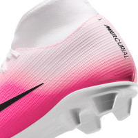 Nike Mercurial Superfly 11 Club (MG) Gras / Kunstgras Voetbalschoenen Felroze Wit Zwart
