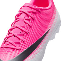 Nike Mercurial Vapor 17 Club (MG) Gras / Kunstgras Voetbalschoenen Felroze Wit Zwart