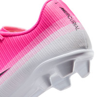 Nike Mercurial Vapor 17 Club (MG) Gras / Kunstgras Voetbalschoenen Felroze Wit Zwart
