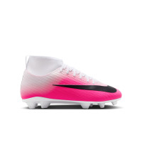 Nike Mercurial Superfly 11 Club (MG) Gras / Kunstgras Voetbalschoenen Kids Felroze Wit Zwart