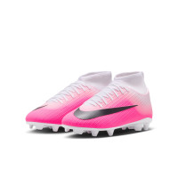 Nike Mercurial Superfly 11 Club (MG) Gras / Kunstgras Voetbalschoenen Kids Felroze Wit Zwart