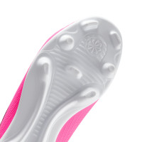 Nike Mercurial Superfly 11 Club (MG) Gras / Kunstgras Voetbalschoenen Kids Felroze Wit Zwart