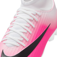 Nike Mercurial Superfly 11 Club (MG) Gras / Kunstgras Voetbalschoenen Kids Felroze Wit Zwart