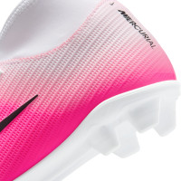 Nike Mercurial Superfly 11 Club (MG) Gras / Kunstgras Voetbalschoenen Kids Felroze Wit Zwart