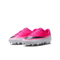 Nike Mercurial Vapor 17 Club (MG) Gras / Kunstgras Voetbalschoenen Kids Felroze Wit Zwart
