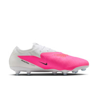 Nike Phantom 6 Low Pro (AG) Kunstgras Voetbalschoenen Wit Felroze Zwart