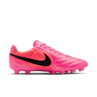 Nike Tiempo Ligera Pro (AG) Kunstgras Voetbalschoenen Felroze Zwart