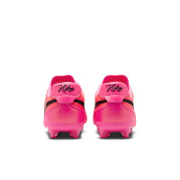Nike Tiempo Ligera Pro (AG) Kunstgras Voetbalschoenen Felroze Zwart