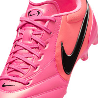 Nike Tiempo Ligera Pro (AG) Kunstgras Voetbalschoenen Felroze Zwart