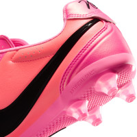Nike Tiempo Ligera Pro (AG) Kunstgras Voetbalschoenen Felroze Zwart