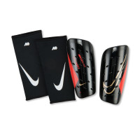 Nike Mercurial FlyLite Superlock Shin Guards Black Bright Red Gold