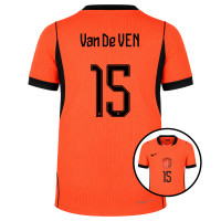Nike Dutch Team Van De Ven 15 Authentic Home Shirt 2026-2028 Kids