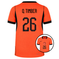 Nike Dutch Team Q. Timber 26 Authentic Home Shirt 2026-2028 Kids