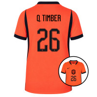 Nike Nederlands Elftal Q. Timber 26 Thuisshirt 2026-2028 Kids