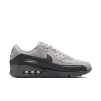 Nike Sneakers Air Max 90 Premium Beige Zwart Donkergrijs Neongroen