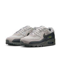 Nike Sneakers Air Max 90 Premium Beige Zwart Donkergrijs Neongroen