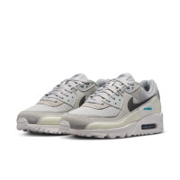 Nike Sneakers Air Max 90 Premium Grijs Zilvergrijs Zwart Turquoise