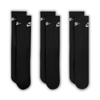 Nike Elevated Everyday Crew Sokken 3-Pack Zwart Wit