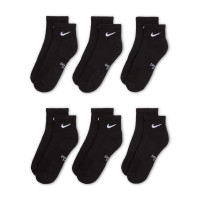 Nike Sokken Everyday Halfhoog 6-Pack Kids Zwart Wit