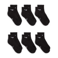 Nike Sokken Everyday Halfhoog 6-Pack Kids Zwart Wit