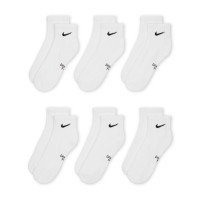 Nike Sokken Everyday Halfhoog 6-Pack Kids Wit Zwart