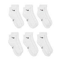Nike Sokken Everyday Halfhoog 6-Pack Kids Wit Zwart
