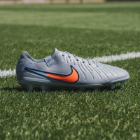 Nike Tiempo Legend Elite 10 Gras Voetbalschoenen (FG) Lichtblauw Felrood Zwart