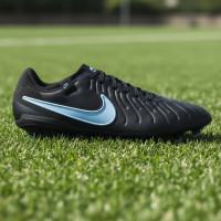 Nike Tiempo Legend 10 Pro Gras Football Boots (FG) Black Light Blue