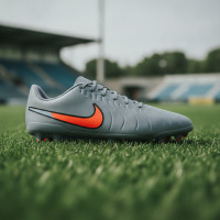 Nike Tiempo Legend Club 10 Gras / Kunstgras Voetbalschoenen (MG) Lichtblauw Felrood Zwart