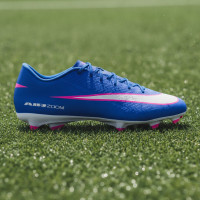Nike Zoom Mercurial Academy Vapor 16 Gras / Kunstgras Voetbalschoenen (MG) Blauw Wit Felroze