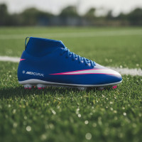 Nike Mercurial Club Superfly 10 Grass/Artificial Grass Football Boots (MG) Kids Blue White Hot Pink