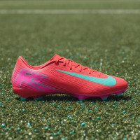 Nike Zoom Mercurial Vapor Academy 16 Grass/Artificial Grass Football Shoes (MG) Red Turquoise Pink